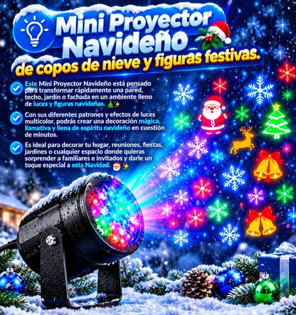 ¡PROYECTOR LED MULTICOLOR PARA FIESTAS NAVIDEÑA OBTEN EL TUYO HOY ANTE QUE SE AGOTEN!